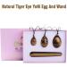 Natural Yoni Egg Stick Set - Rose Quartz & Tiger Eye | Premium Quality for Wellness & Healing - Buy Online on GoSupps.com