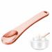 Metal Makeup Spatula Eye Cream Spatula Facial Massage Spatula Sticks | Stainless Steel Makeup Spatula Cosmetic Mixing Spatula Makeup Palette Spatula Metal Makeup Scoop Cosmetic Spatula Tool Rose Gold