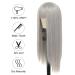 Siudus Women Grey Straight Long Wig with Bangs | Synthetic Heat Resistant Fiber for Daily Cosplay - International Shipping Available - Buy Online on GoSupps.com
