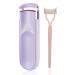 Heated Eyelash Curlers Heated lash Curler Eye Lash Curler Electric Eyelash Curler 3 Heating Modes with Sensing Heating Silicone Pad Quick Natural Curling for Women Makeup Tool Bright Purple