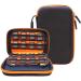 Diabetic Supplies Travel Case - EVA Hard Protective Organizer for Glucose Meter, Lancets, Test Strips, Insulin Syringes - Orange - Buy Online on GoSupps.com