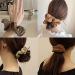 Soft Leather Big Hair Scrunchies for Women - 4 Pcs Ponytail Holders for Thick Hair - Buy Online on GoSupps.com