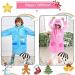 QTECLOR Kids Raincoat Jacket - Cartoon Rain Poncho for Ages 6-13 with School Bag Cover - Buy Online on GoSupps.com