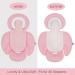 INFANZIA 2-in-1 Head & Body Support for Newborns - Soft Stroller Cushion Pads in Pink - Buy Online on GoSupps.com
