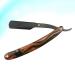 Beaupretty Vintage Straight Razor with Wooden Handle - Black Barber Steel Shaving Knife for Men | Home & Salon Use - Buy Online on GoSupps.com