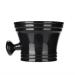 Black Plastic Shaving Bowl & Soap Dish - Men's Shaving Foam Cream Bowl for Effortless Grooming | International Shipping - Buy Online on GoSupps.com