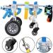 Pet Wheelchair Four Wheels Adjustable Dog Pet Wheelchair Hind Legs Rehabilitation Dog Wheelchair for Back Legs - Buy Online on GoSupps.com