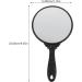 Minkissy Vintage Hand Mirror - Handheld Makeup & Hairdresser Mirror with Handle in Black Round Design for Travel, Home & Salon Vanity - Buy Online on GoSupps.com