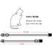 Adjustable Latrate Cat Necklace - Anti-Strangulation Collar with 2 Address Supporters for Kittens & Puppies - Available in Blue & Black - Buy Online on GoSupps.com
