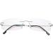 Rimless Titanium Reading Glasses for Men & Women | Lightweight +0.50 to +4.00 +1.75 Silver - Buy Online on GoSupps.com