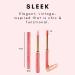 Elegant Thin Lipstick Tube | Magic Lip Cream Changes Tone | Long Lasting Waterproof Gloss | Vintage Pink Rose Design (1g) in Light Orange - Buy Online on GoSupps.com