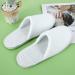 6 Pairs Disposable White Closed Toe Slippers - Fluffy Coral Fleece Spa & Hotel Guest Slippers for Home Travel - Buy Online on GoSupps.com