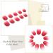 Elegant Pink Oval Gradient Press-On Nails - Bohend Matte Tips for Weddings & Daily Use - Perfect for Women & Girls - Buy Online on GoSupps.com