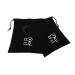 AUTSUPPL 2pcs Storage Bag Hair Wand Bag Organizer Bags for Travel Blow Dryer Organizer Gym Bag Black Velvet