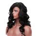 SHIYID Lace Front Wigs for Black Women - Long Curly Synthetic Black Hair Wig | International Shipping Available - Buy Online on GoSupps.com