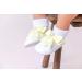 Baypods Baby Girls Diamante Bow Soft Soled Pre Walker Shoes - Size 2 UK Child, White Lemon - Handmade in England - Buy Online on GoSupps.com