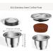 Refillable Coffee Espresso Capsules Stainless Steel Reusable Coffee Pods Compatible for NES presso Machines - Buy Online on GoSupps.com