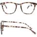 Brown Tortoise Reading Glasses for Women - Large Blue Light Computer Glasses with Spring Hinges (+2.00d) - Fashionable Workplace Reading Aid - Buy Online on GoSupps.com