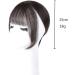 Bangs Hair Clip Clip in Bangs Mini Fringe Hairpiece Straight Clip in Forehead Topper with Wispy Bangs Extension Thin 3D Air Hair Bangs Invisible Seamless Straight Neat Bangs Bangs Clip in Hair (Color 3D light brown - Buy Online on GoSupps.com