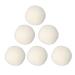 Drying Ball Reduce Static Electricity 6 Pcs Dehumidify High Density Wool Laundry Balls for Clothes Washing (5cm)