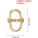 Buy Aimimier Punk Chunky Geometric Knuckle Ring - Minimalist Gold Statement Jewelry for Women & Teens - Trendy Index Finger Accessory - Buy Online on GoSupps.com