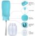 Wimans Foldable Dog Water Bottle 12oz-19oz | Leak Proof & Portable Dog Water Dispenser for Travel, Walking, Hiking | Dishwasher Safe Food Grade Plastic | Blue - Buy Online on GoSupps.com