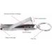SVAASA Nail Clippers Stainless Steel Ultra-Thin Foldable Hand Toe Nail Clippers Cutter with Keychain Cutter Trimmer Silver Nail Art Tool Key Ring - Buy Online on GoSupps.com
