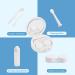 Flaming Wolf Contact Lens Travel Kit | Portable & Cute Contact Lens Case with Mirror for Daily Use - Ideal for Outdoor Adventures - Buy Online on GoSupps.com