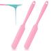 2 Pieces Non-stick Wax Spatulas Jar Spatulas Set Hair Removal Waxing Applicator Easy to clean Reusable Scraper Large Area Hard Wax Sticks for Body Use on Salon and Home Mixing Baking Scrapers 2 Count (Pack of 1) Pink