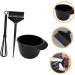 iplusmile Kit Teinture Capillaire 3 Pi ces Bol Pinceau et B tonnet M langeur Noir pour Salon de Coiffure Usage Maison Soin Cheveux Coloration Uniforme - Buy Online on GoSupps.com