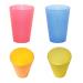 PDW 4 pieces toothbrush cup 400ml teeth cleaning braces denture cleaning red blue orange yellow hygiene products