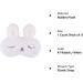 ULIFEMALL Cute Rabbit Sleeping Mask - Soft Plush Bunny Blindfold for Kids and Adults - Buy Online on GoSupps.com