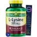 L-Lysine Amino Acid Supplements Spring Valley 1000 mg 100 Count and Bookmark Gift of YOLOMOLO