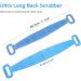 Double Sided Silicone Back Scrubber - Extra Long Bath Body Brush for Men & Women (Blue) - Buy Online on GoSupps.com