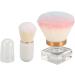 Soft and Durable Bristles Transparent Base Powder Brush Capsule Powder Brush Versatile Application Synthetic Fiber for Loose Powder Set - Buy Online on GoSupps.com