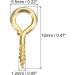 500pcs Small Gold Tone Screw Eye Pins Hooks for Jewelry Making DIY Crafts - 5.5x12x1.2mm - Buy Online on GoSupps.com