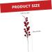 HOMSFOU 48 Pcs Artificial Red Berry Stem Xmas Winter Twig Red Berry Branch Red Berry Decor Red Berry Stems Artificial Branches Flower Arrangement Decorations Small Fruit Christmas Pvc - Buy Online on GoSupps.com