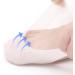3 Pairs Professional Silicone Gel Toe Protectors | Forefoot Cushions for Ballet Pointe Dance Shoes - White - Buy Online on GoSupps.com