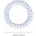Spiral Hair Ties for Women & Girls High-End Translucent Hair Accessories Durable and Elegant Colorful Bands Telephone Cord Bobbles Premium Quality Crystalline Holders (green line) - Buy Online on GoSupps.com