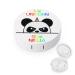 Unicorn Ninja Panda Round Case For Contact Lens Kit Storage Box with Mirror Printed