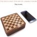 Super Small Mini Cute Chess Wooden Flag Box Chess Pieces Can Be Stored Separately Travel Kawaii Style 13.513.5cm Gift for Kid (Color : Brown Size : 5.1"x5.1") (Brown 5.1"x5.1") - Buy Online on GoSupps.com