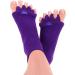 The Original Foot Alignment Socks My Happy Feet Foot alignment socks with toe separators for women and men monochrome violet large