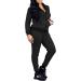 CLOCOR Women's Casual Track Suit Set - Deep Gray-black, 3X-Large - Buy Online on GoSupps.com