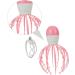 Magiclulu Head Massager - Therapeutic Scalp & Shampoo Brush Octopus Design Pink ABS Perfect for Relaxation & Massage - Buy Online on GoSupps.com