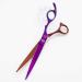Moontay Professional Dog Grooming Scissors Set - 7.0/8.0 inches 4-Piece JP Stainless Steel Shears for Dogs, Cats, and Pets - Purple - Buy Online on GoSupps.com