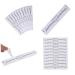 Angoily 100pcs Disposable Eyebrow Ruler Disposable Gauge Makeup Eyebrow Stencil Eyebrow Measure Mini Caliper