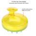 Shower Ridge Scalp Massage Brush | Silicone Head Massager for Hair Washing & Peeling | Yellow Care Device - Buy Online on GoSupps.com