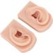 Soft Silicone Reusable Ear Model - 1 Pair, Simulated Human Skin, Middle Skin Color - Ideal for Teachers and Hospitals - Buy Online on GoSupps.com
