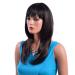 SHIYID Long Straight Natural Wigs for Women - High-Temperature Fiber Black Wigs with Highlights | International Shipping Available - Buy Online on GoSupps.com