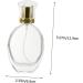 Ipetboom 1pc Spray Perfume Bottle Clear Spray Bottle Mini Perfume Bottle Clear Container with Lid Spray Mist Bottle Refillable Mist Container Perfume Container Portable Crystal Bottle Glass - Buy Online on GoSupps.com